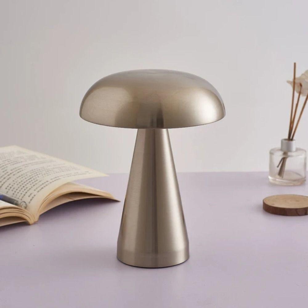 Rechargeable LED Table Lamp Touch Sensor Mushroom Lamp Retro Bar Table Lamp  Coffee Shop