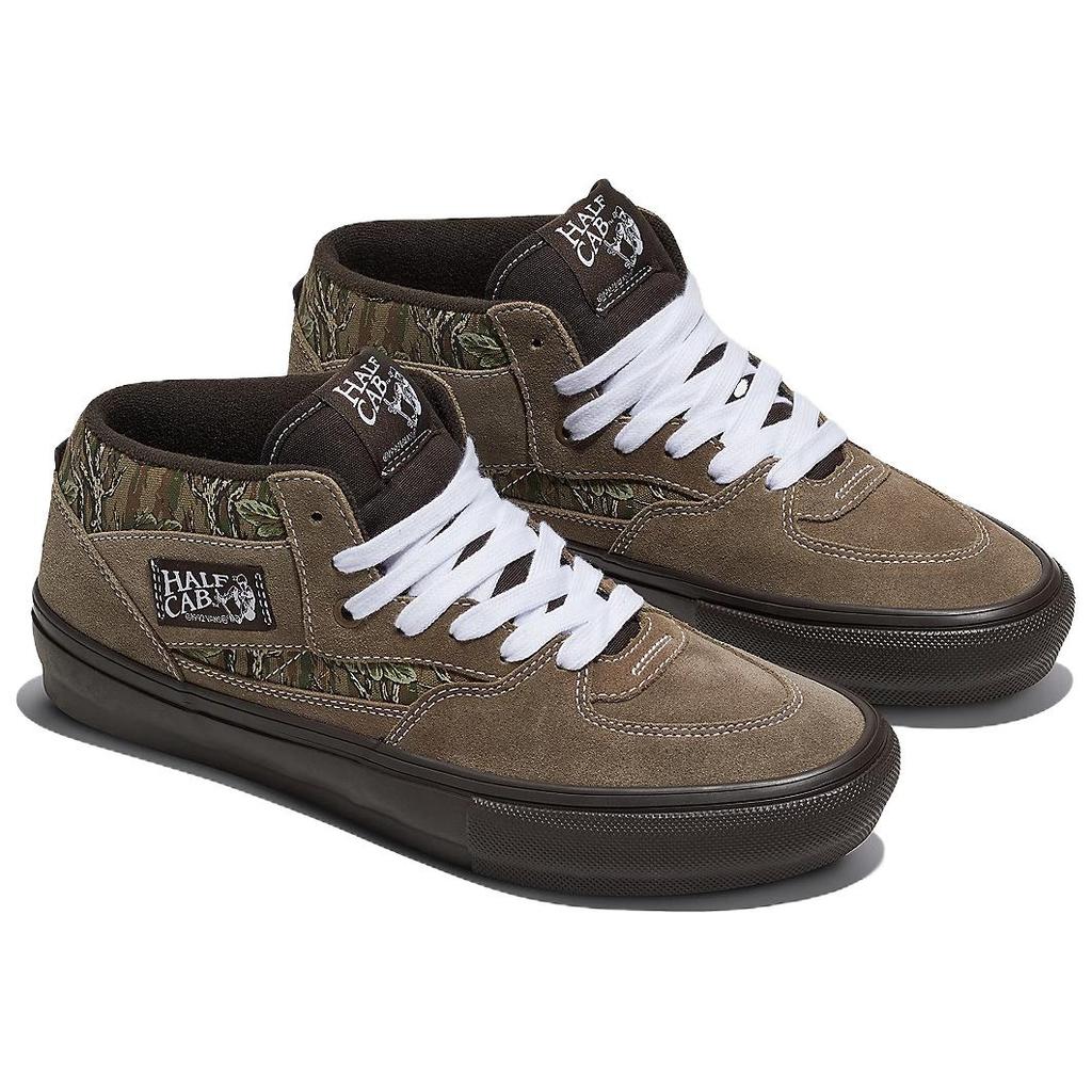 Vans Half Cab Comfortable Versatile Low-Top Skate Shoes Men Sneaker Green Brown VN0A2Z34CMA