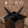 Outdoor Convenient Stove Foldable Portable Stainless Steel Wood Burning Stove for Camping Picnic