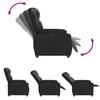 Recliner Chair Black Artificial Leather