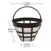 1pcs Reusable Coffee Filter Basket, Cone Coffee Maker Filter Replacement Coffee Filter Compatible with Coffee Accessories