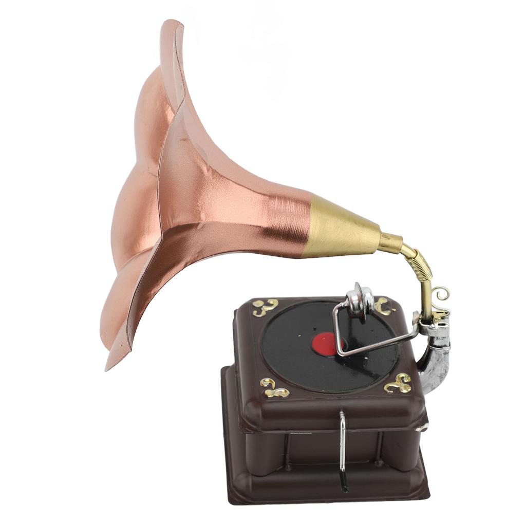 Vintage Phonograph Model Iron Erosion Resistant Retro Phonograph Gramophone Ornament