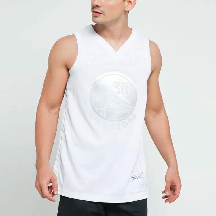 Nike NBA Jersey Stephen Curry MVP Men Tops White CT4203-100