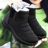 Shoes Women's Cotton Shoes Winter High-top Warm Women's Boots Solid Color Versatile Snow Shoes Polyurethane Piled Thickened Women's Cotton Boots