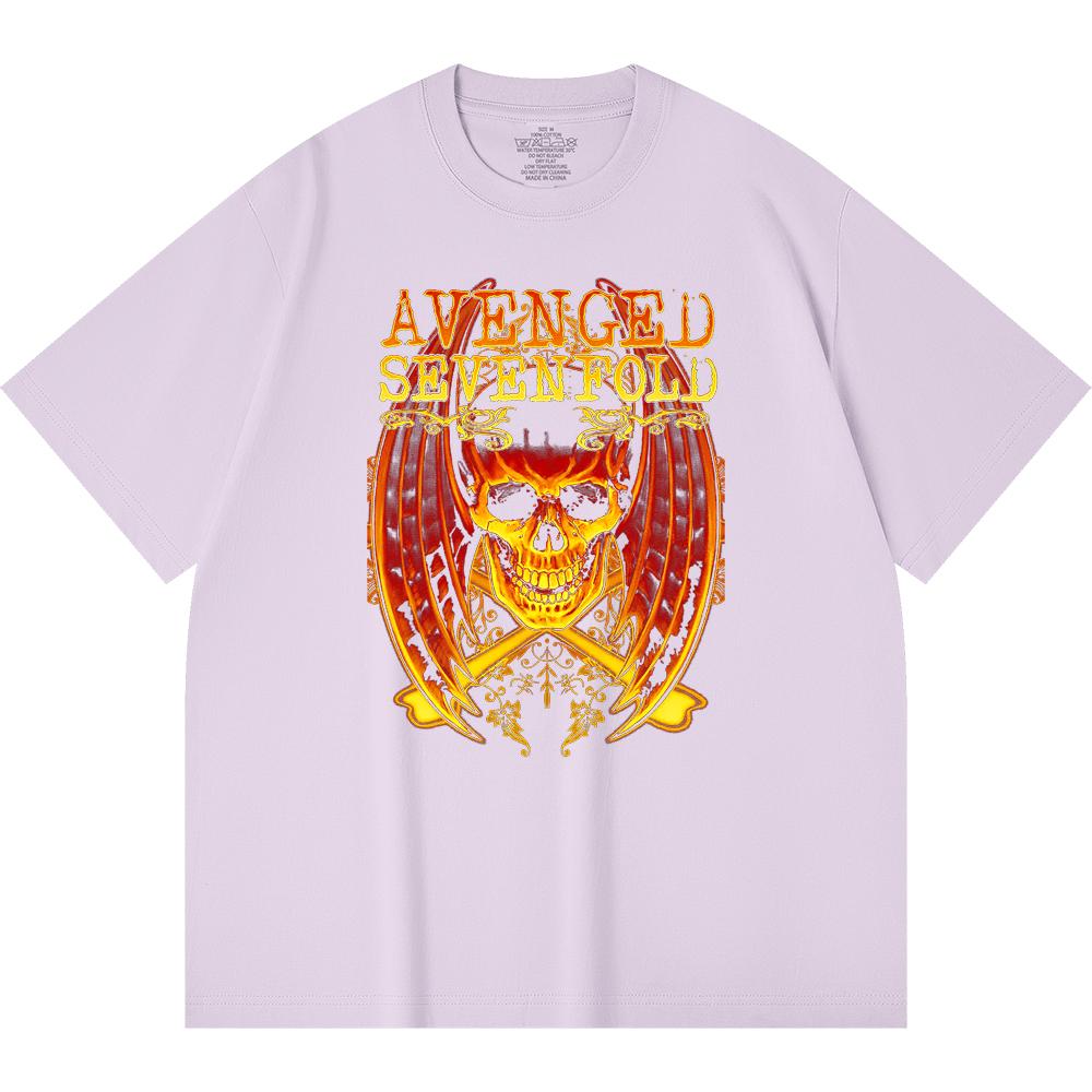 230 g/m² 100% Baumwolle Heavy Metal T-Shirt Rockband Beliebte Musik Druck Unisex Schweres Baumwoll-T-Shirt