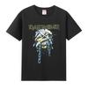 2025 Herren Eisen T-Shirt Lässig Powerslave Kopf T-Shirt Grafik Übergroß Sportoberteile Jungfrau Bequem Streetwear Baumwolle Damen T-Shirt