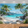 1Pcs Sunny Tropical Beach Dawn Decoration Background Winter Backdrop Decorations For Photo Studio Photo Booth Christams Party
