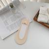 Summer Ice Silk Invisible Boat Socks Women'S Non-Slip Can'T Fall Off The Heel Shallow Mouth Seamless High Heels Socks Ultrasonic Breathable Single