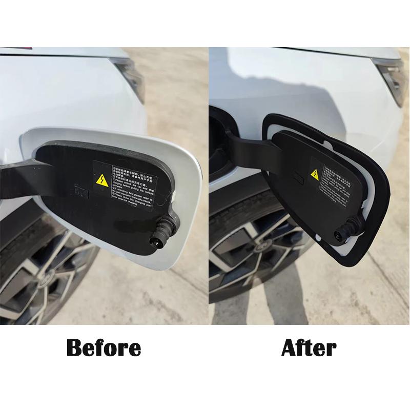 Port de încărcare auto Dop de praf Capac de protecție Inel de etanșare din cauciuc Autocolant pentru port de încărcare pentru B/YD EV Atto 3 yuani plus Accesorii