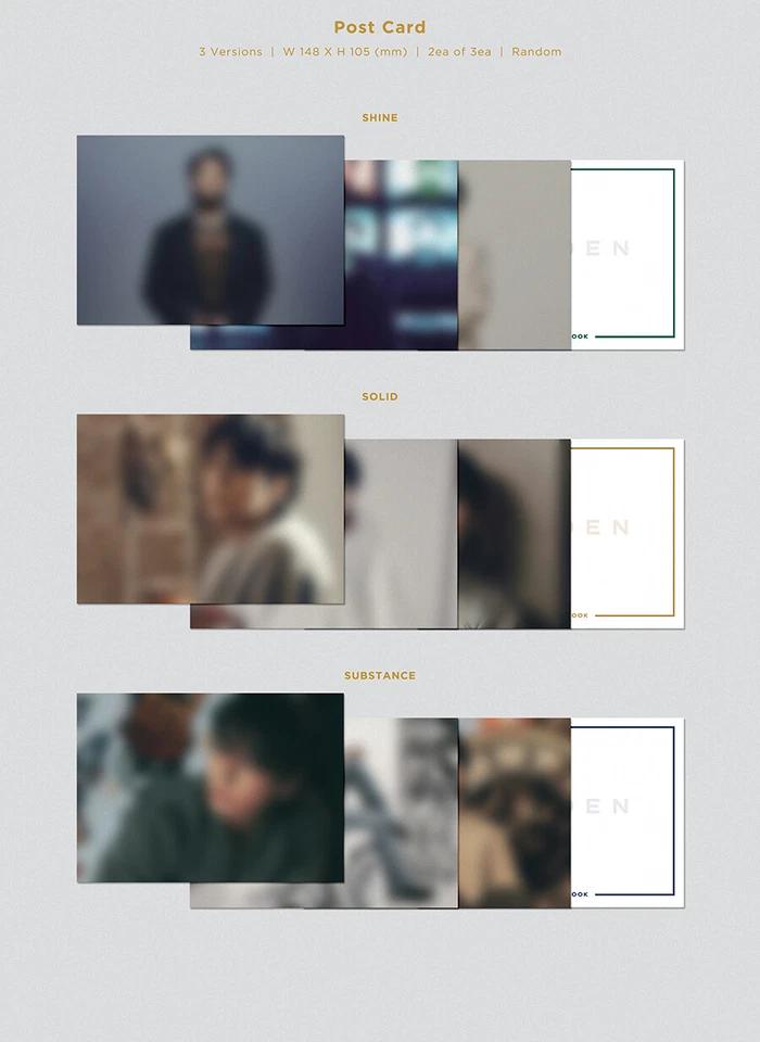 BTS JUNGKOOK [GOLDEN] Album CD+Photo Book+4 Card+Poster+2 Sticker+Envelope+GIFT