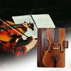 Vintage Violin Faux Leather Notebook Retro Journal with Musical Note Design Musical Gift for Musicians Collectors