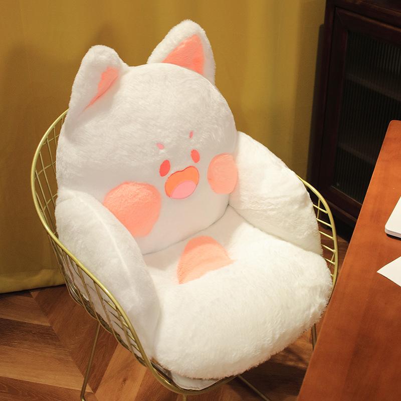 Cat Pillow Animal Seat Cushion Stuffed Plush Sofa Indoor Floor Home Chair Decor Winter Children Girls Birthday Gift