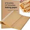 200 PCS Parchment Paper Precut Baking Sheets , Oil-Resistant, High-Temperature Baking Paper for Cooking, Roasting, and Food Prep