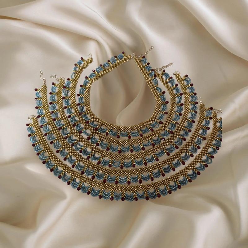 New Chinese Multi-layer Lace Fringed Necklace Women's Unique Design Collarbone Chain