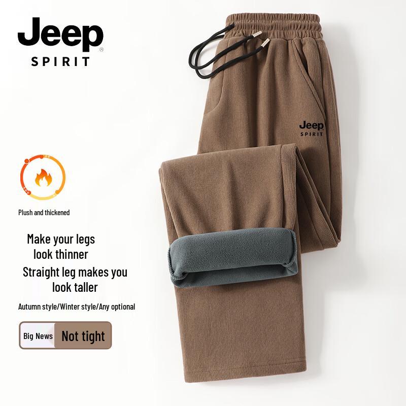 JEEP SPIRIT Men s Fleece Casual Pants 5XL