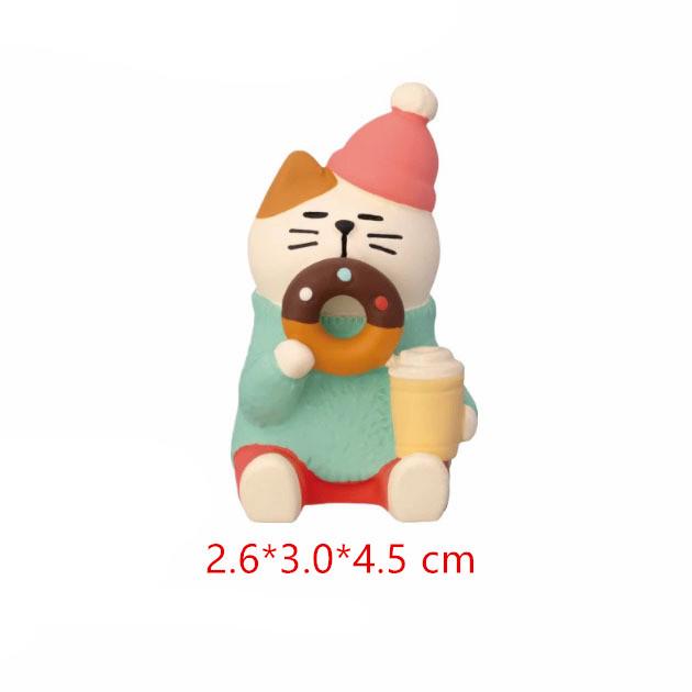 

Japanese Cat Zakka Miniature Bread & Coffee Shop Resin Decor