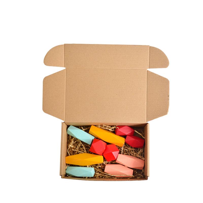 

Балансирующий штабелируемый набор деревянных камней, сортировка, креативные детские развивающие вложенные красочные строительные блоки, игрушки для детей NEW 10PCS