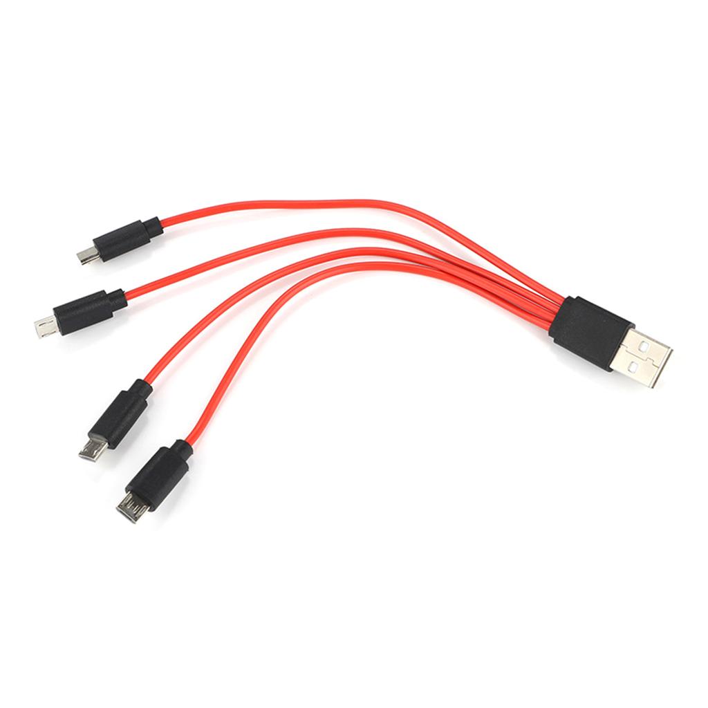 Micro USB Splitter Cable Multi Charging Cable 4 in 1 Micro USB Charger Cable Adapter Data Sync Charging Cable for Phone