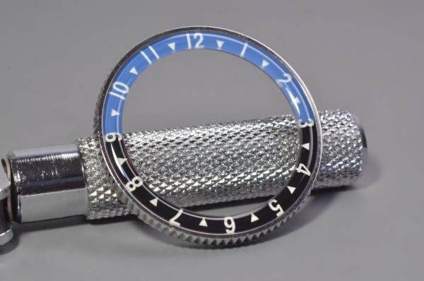 SEIKO Aftermarket Bezel Flat Dome Black x Black Boy SKX007 SRPD SBSA 6309 [ Part] Insert, Glass, Blue, Batman, Luminous, GMT