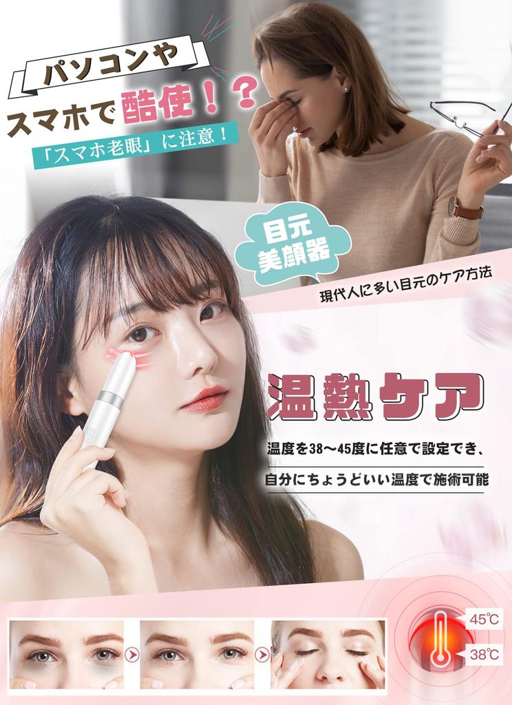 Magazine ANLAN Eye Care Facial Beauty Device with Heat 3 Light 6 Functions in Mouth LCD Rechargeable [TV & Feature] EMS, 45°C Treatment, Treatments,