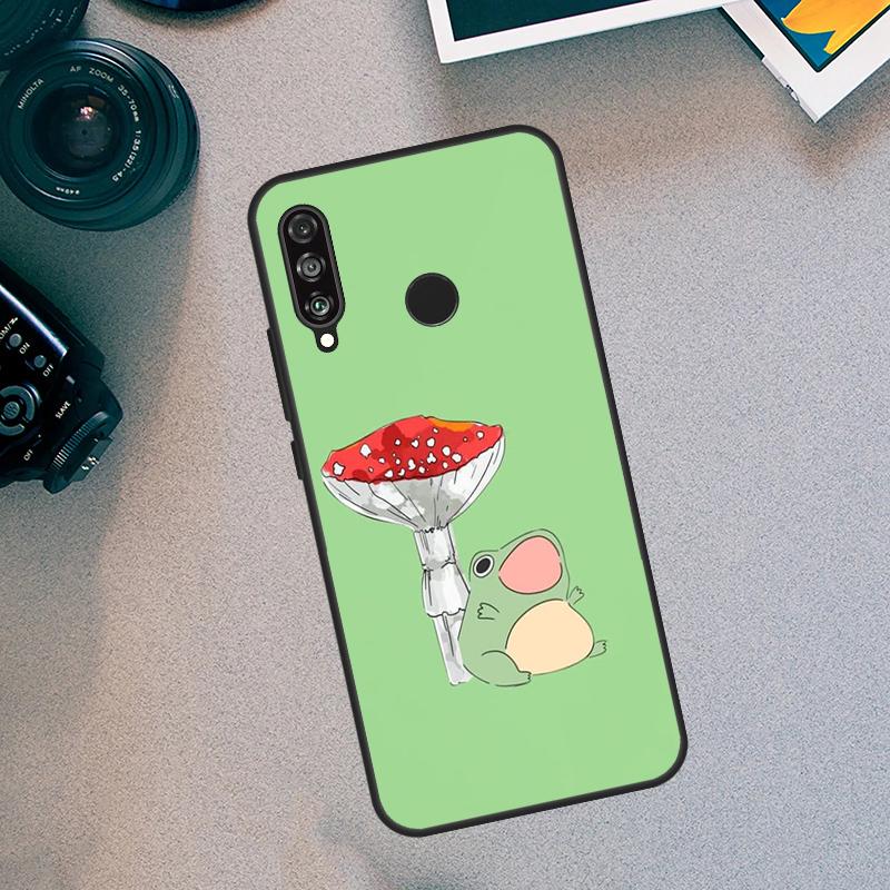 Mint Green The Frog Mushroom For Huawei Nova 5T 9 10 SE 3i 7i 8i 11i 12i Y60 Y61 Y70 Y72 Y73 Y90 Y91 P30 P40 Lite Case