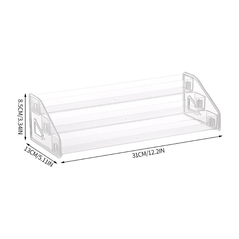 Clear Ladder Design Multilayer Makeup Organizer Durable Storage Rack with Multiple Tiers for Cosmetics, Makeup Brush Storage