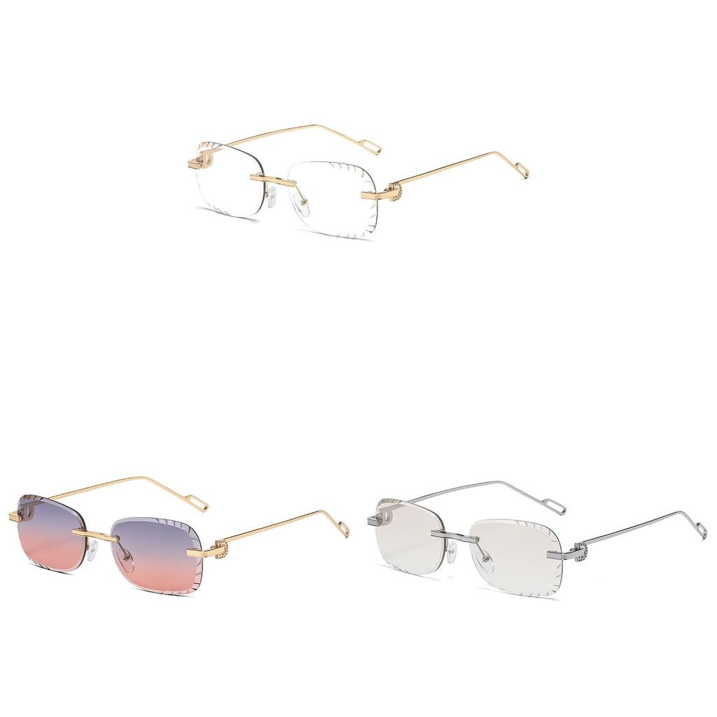 2025 Winter Unisex Frameless Color Shift Sunglasses With Uv400 For Street Style And Parties