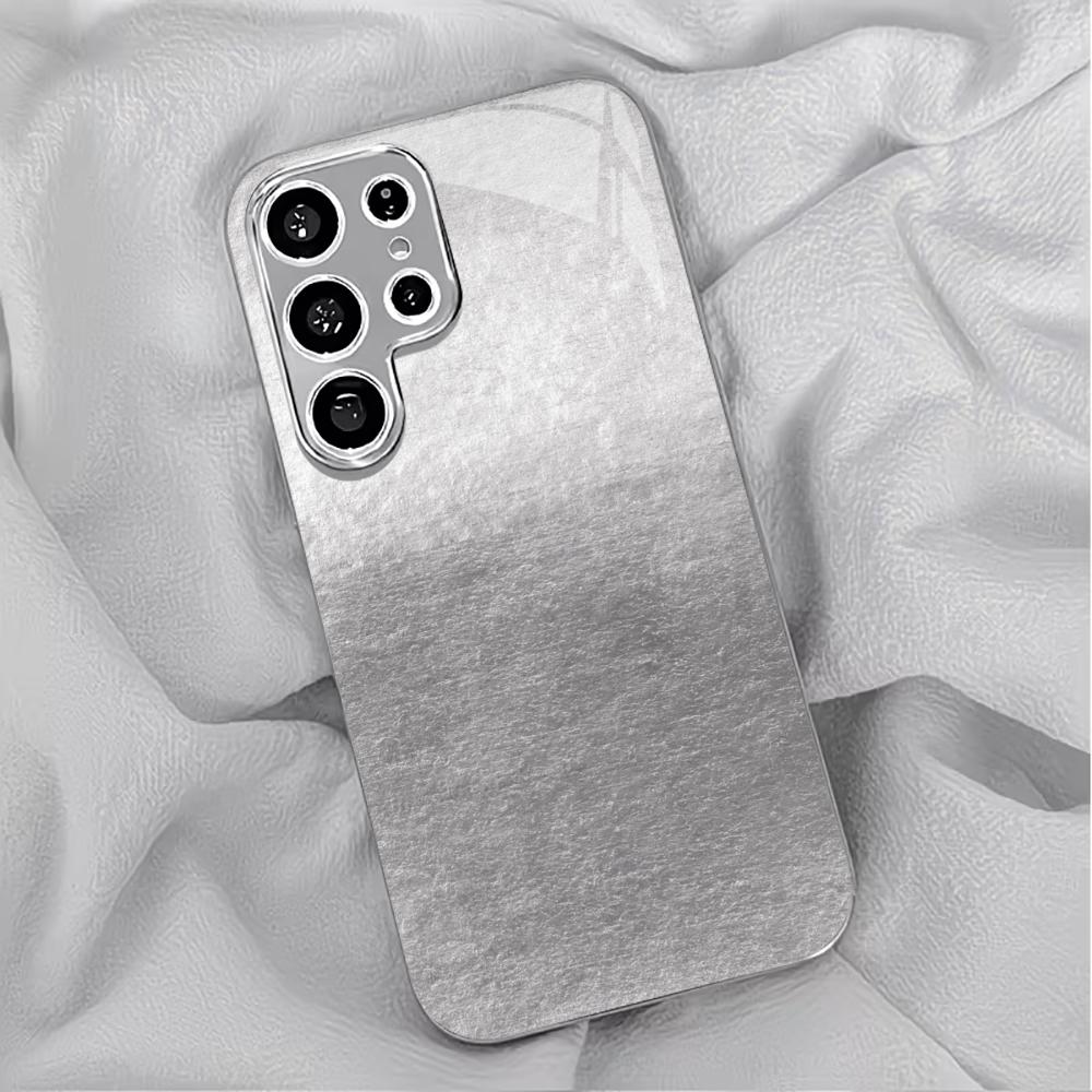 PhoneCase Atmosphere Simplicity High-end Electroplating Glass PhoneCase for Samsung Galaxy S26 S25 S24 S23 S22 S21 FE,Ultra,Plus