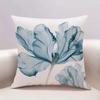 Elegant Floral Print Pillowcase, Made Of Polyester, Machine Washable, Suitable For Bedroom And Living Room Dcor.