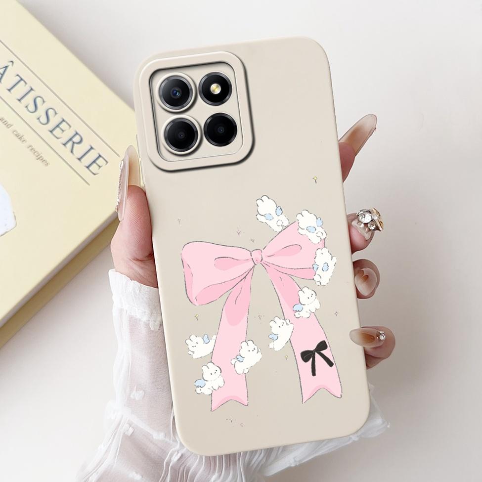 For Honor X6 X6a X6b Case Cover Silicone Cute Cartoon Cat Girl Luxury Flower Shockproof Phone Case For Honor X6a Back Cover Boys