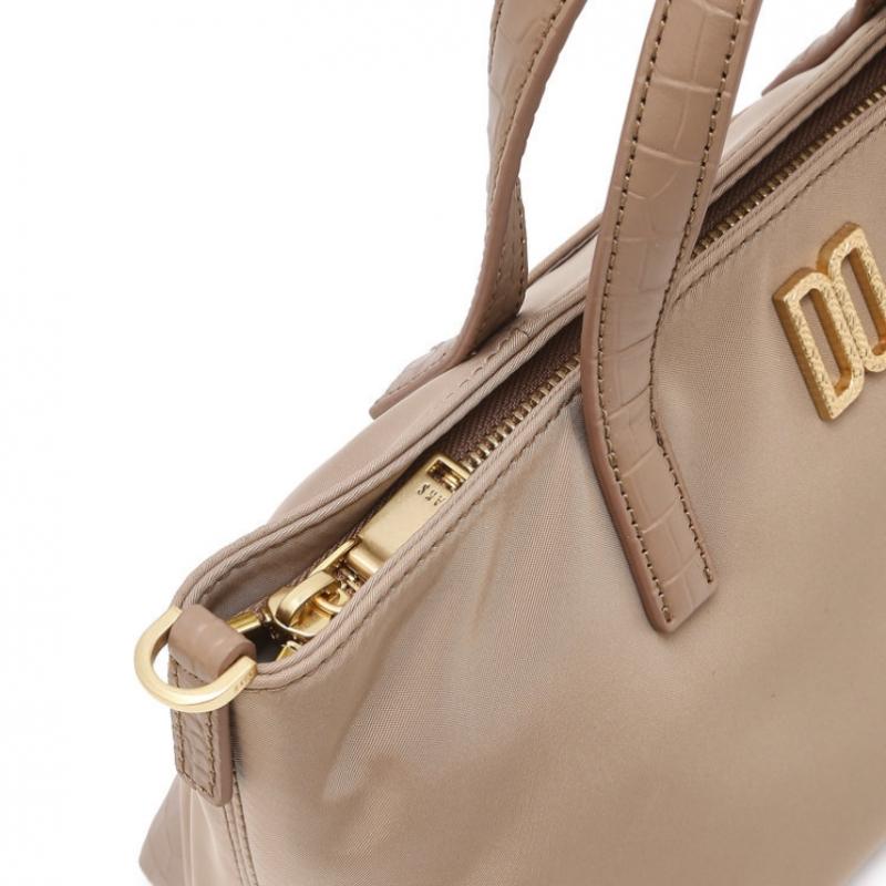 DakS Ivory Crocodile Cowhide Nylon Tote Bag S Dcba6e060p1