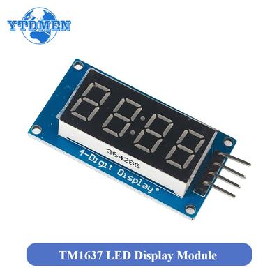 TM1637 4 Bits Digital LED Display Module 0.36Inch Clock RED Anode Tube Four Serial Driver Board for Arduino