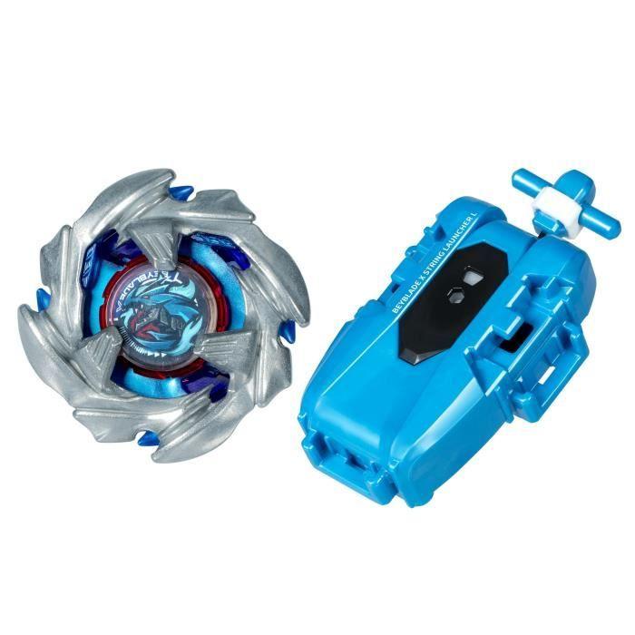 Beyblade X pack Cobalt Dragoon 2-60C avec lanceur à corde deluxe, toupie à rotation gauche, dès 8 ans