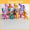Pony My Little Twilight Sparkle Pinkie Pie Cartoon Character Model Set Ornament