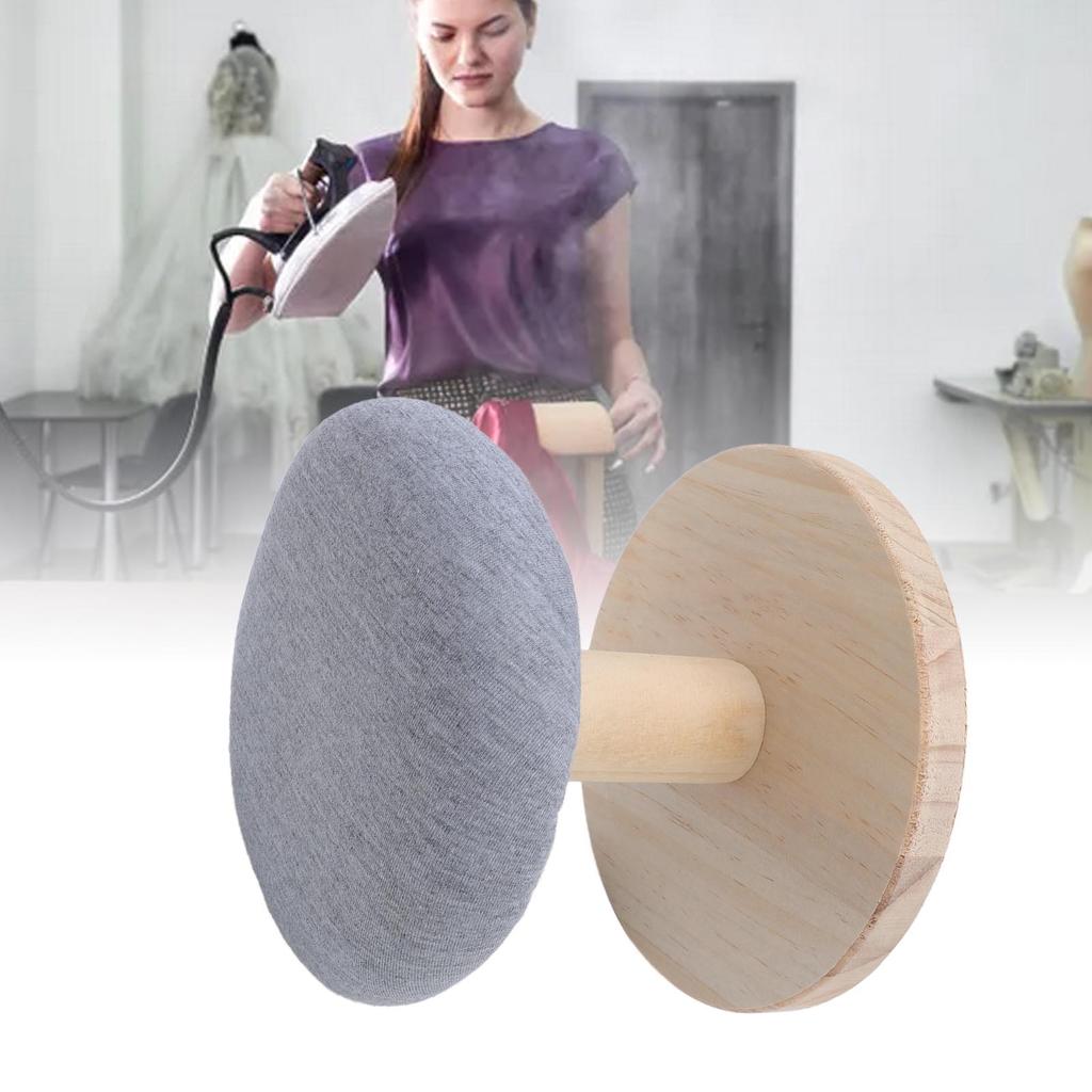 Ironing Board Stool Multifunctional Stable Solid Wood Small Round Ironing Board Stool for Home