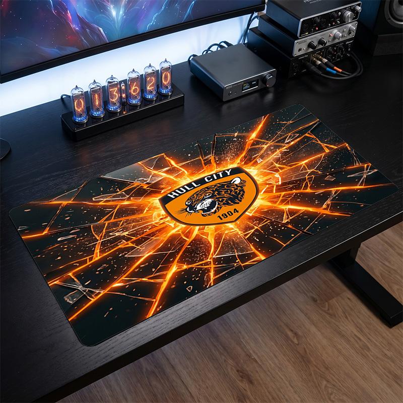 Tappetino Mouse Grande Stampa Calcio Hull City, Tappetino Esteso Antiscivolo per Scrivania Gaming Ufficio Casa