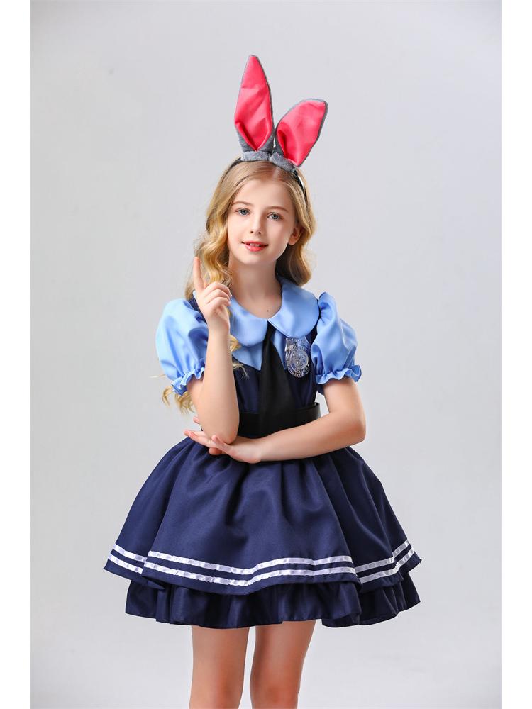 

Zootopia Judy Hopps Halloween Police Costume Set for Men, Women, and Kids Small