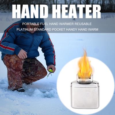 Fuel Hand Warmer Refillable Hand Warmer Heater Portable Kerosene Hand Warmer Long Lasting Heated Hand Warmer for Camping Hiking