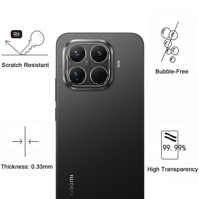 Protection Caméra pour Xiaomi 15T / 15T PRO [Lot de 2] Verre Trempé Appareil Photo Arrière Film Protection Phonillico®