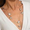 Irregular Trendy Women's Stainless Steel Jewelry Neck Multi-layer Accessories for Girls 2 Piece Set Decoration Wholesale Fashion