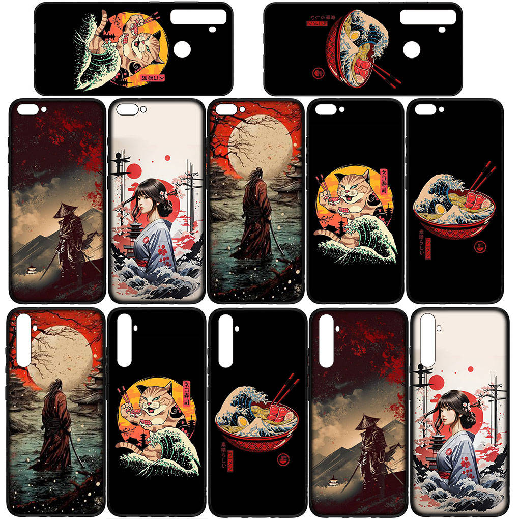Cover for iPhone 16 15 Xiaomi Redmi Note 14 13 12 11 Pro Max 16e Samsung Galaxy S25 S24 S23 Moto OPPO Huawei Samurai Skeleton Ninja Bushido Phone Case
