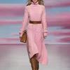 European & American Winter High-Neck Cable Knit Dress - Elegant Sweater Base Layer Long Skirt for Women