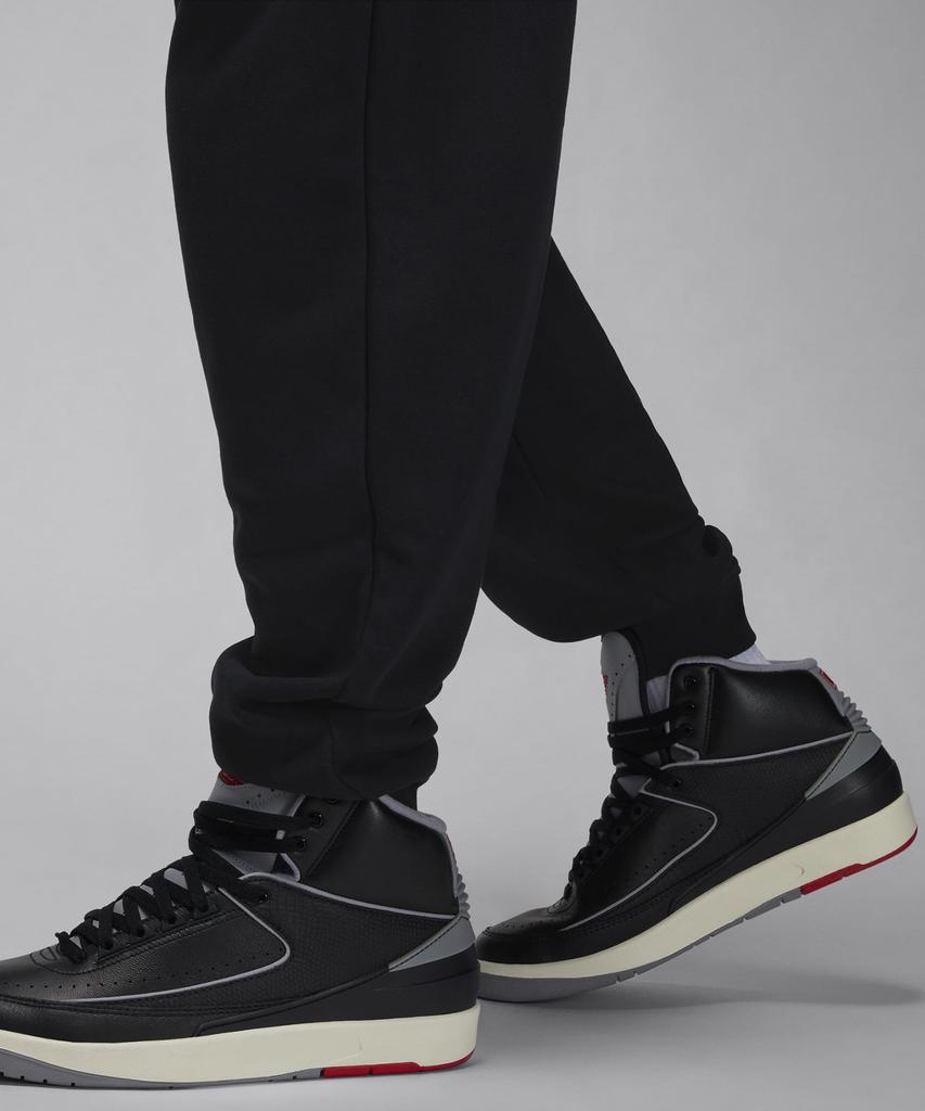 Nike Jordan Brooklyn Fleece Pants M - Black:White / Fv7279-010
