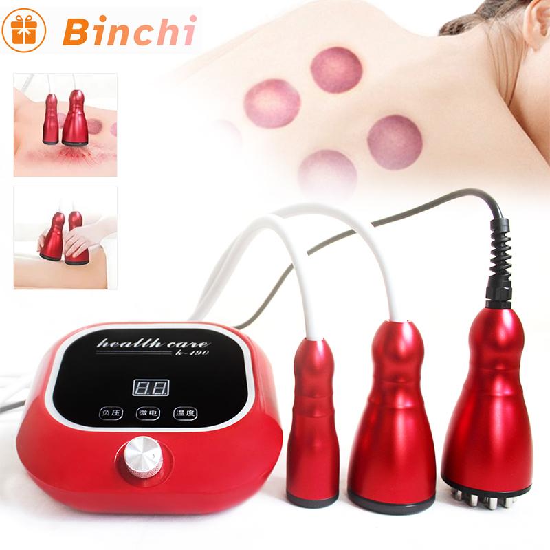 Electric Scraping Massager Body Scraping Massage Smart Electric Vacuum Cupping Heating Suction Cup Device Back Neck Arm Massger