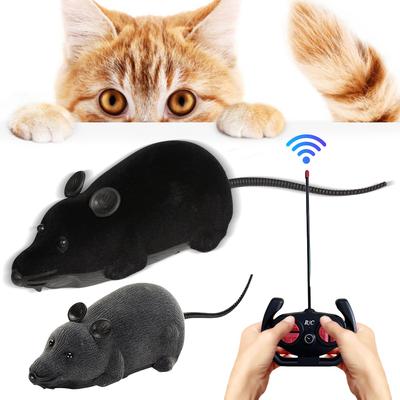 Brinquedo de Rato Gato RC Alimentado por Bateria Eletrônicos Ratos Brinquedo para Gatos 4 Modos Engraçados Brinquedos de Ratos Gatos Brincadeira Interativa para Animais de Estimação