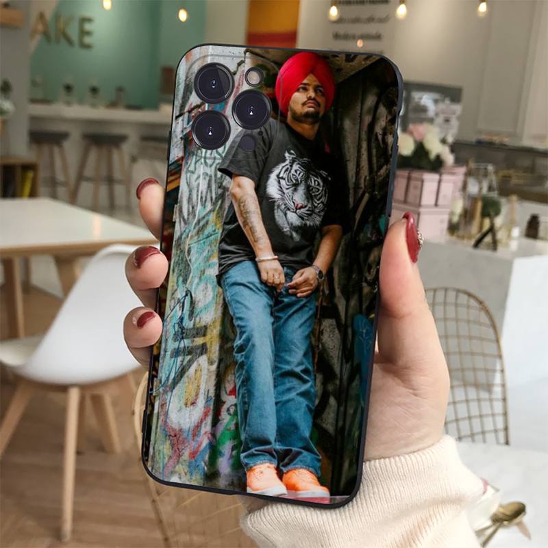 Indian Rapper Sidhu Moose Wala Phone Case Silicone Soft for iphone 14 13 12 11 Pro Mini XS MAX 8 7 6 Plus X XS XR Cover