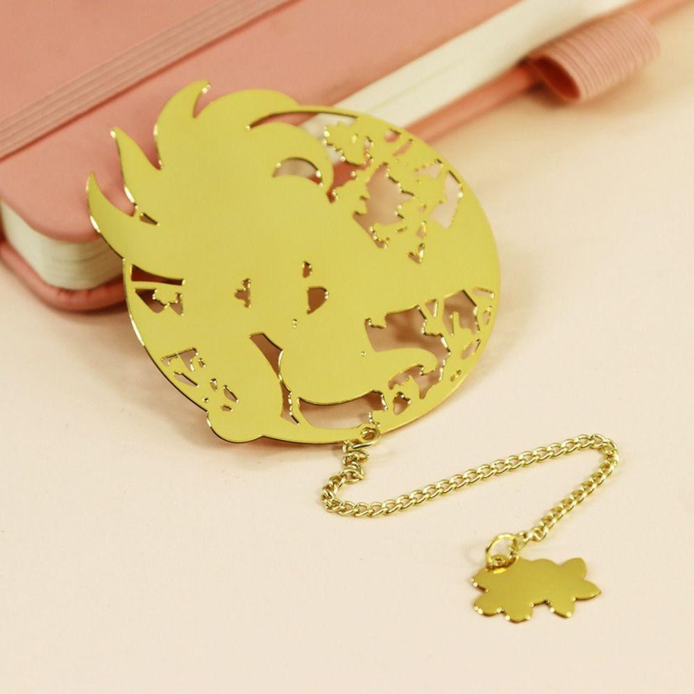 Cat Chinese Style Bookmark Dragon Tassel Book Page Marker Metal Book Clip  Journal Diary Decoration