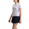 FILA Athletics Tennis Series Fashion Casual Versatile Sports Knit Short Sleeve Polo Shirt Women Polo Shirts Jade-White A11W523104F-WT