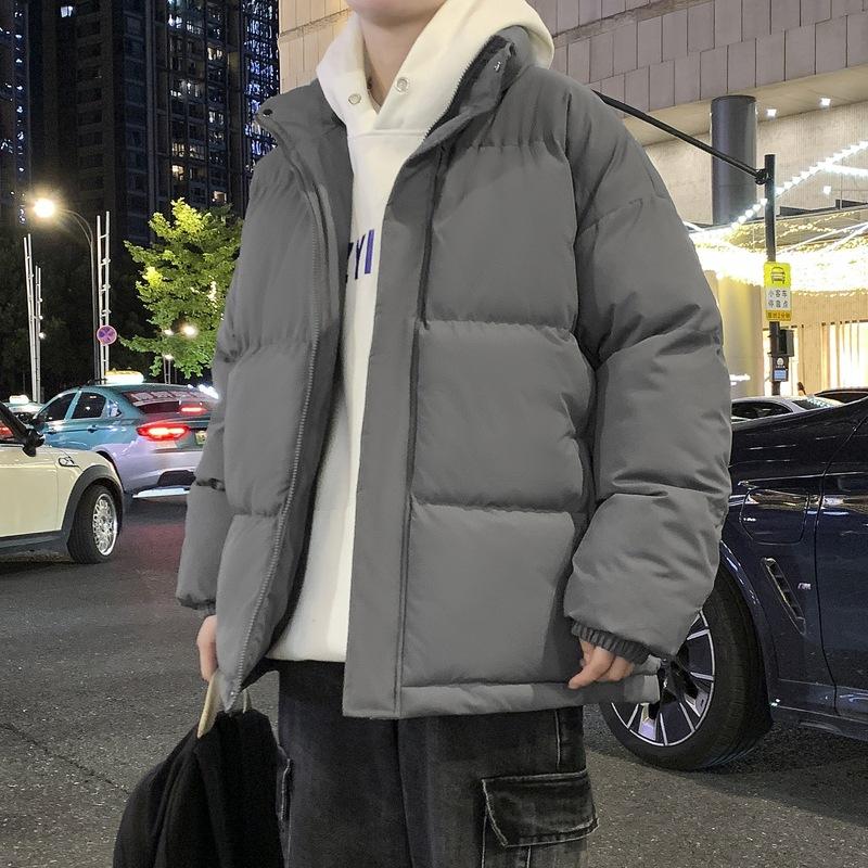 Nouveau manteau d'hiver matelassé en coton M-8XL, col montant thermique épaissi, veste matelassée décontractée