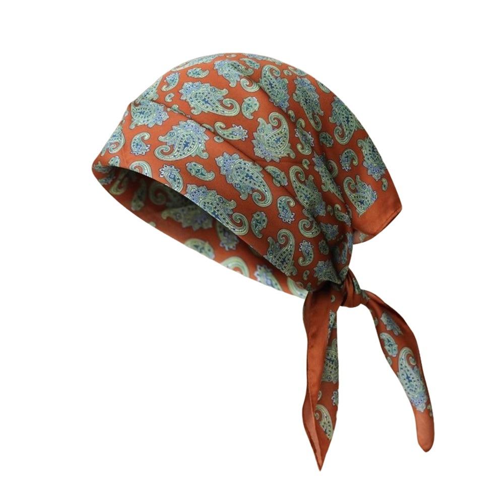 Trendy 70*70cm Hair Scarf Floral Bohemia Style Hairbands Soft Square Neckerchief Hands Bag Accessory